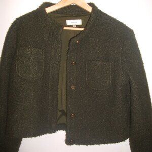Vintage Cropped Jacket, Green Small